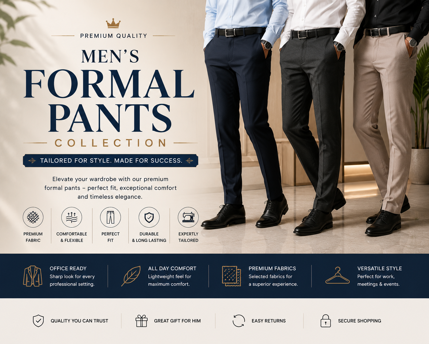 Men’s Formal Pants Collection
