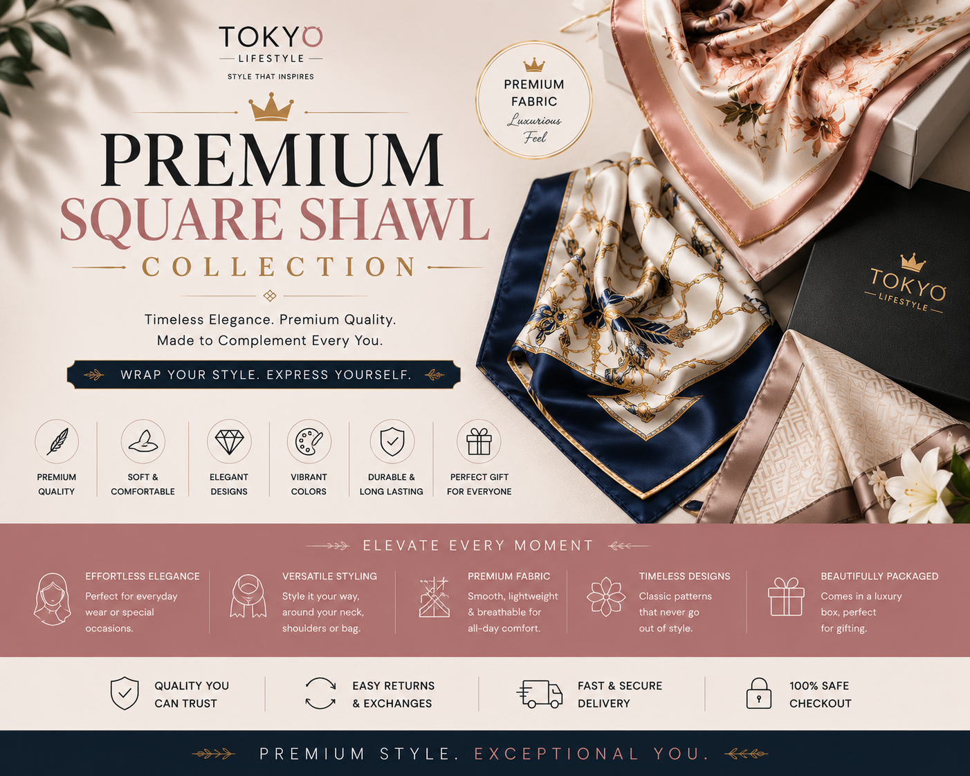 Premium Sqaure Shawl Collection