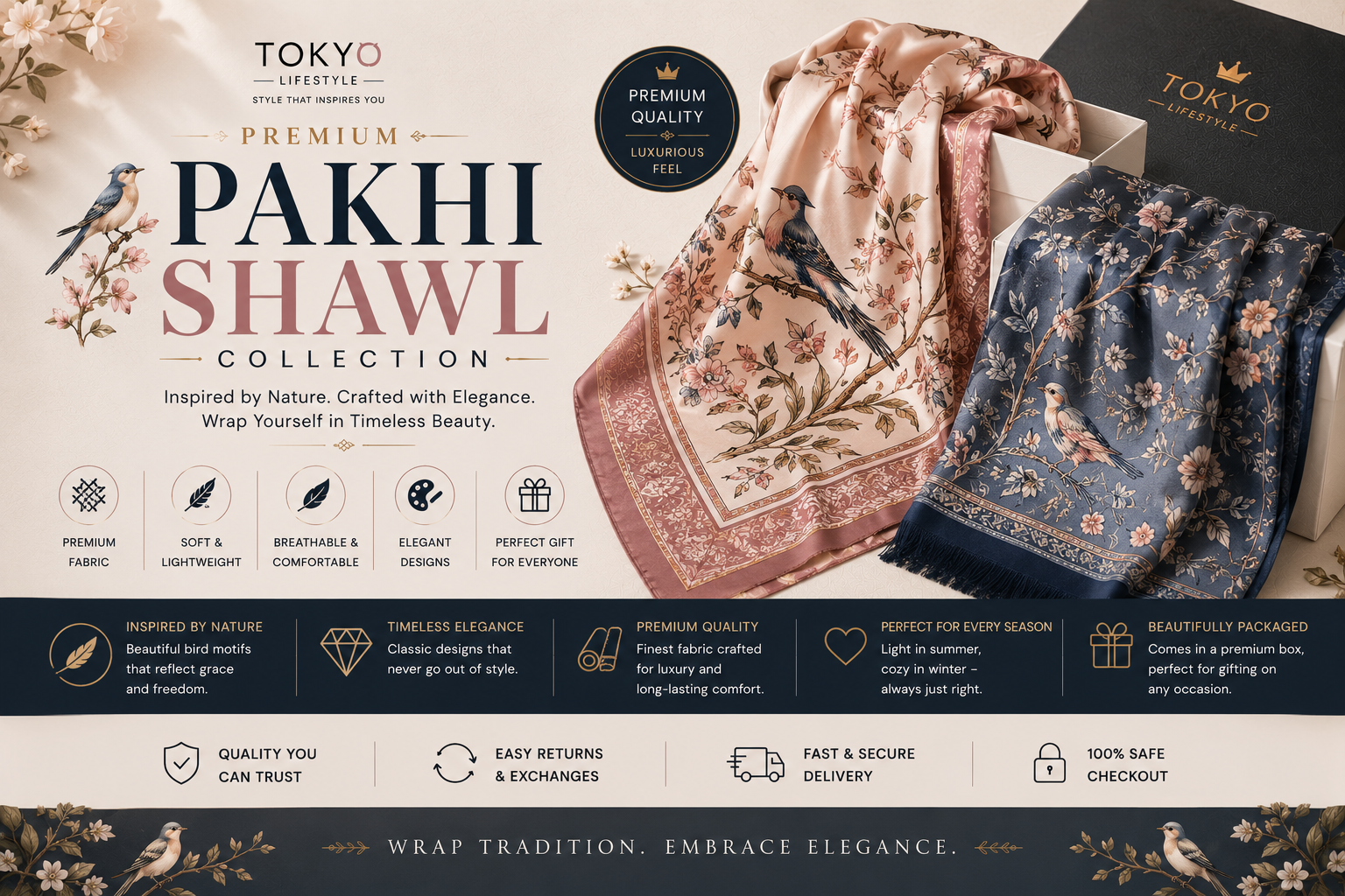 Premium Pakhi Shawl Collection