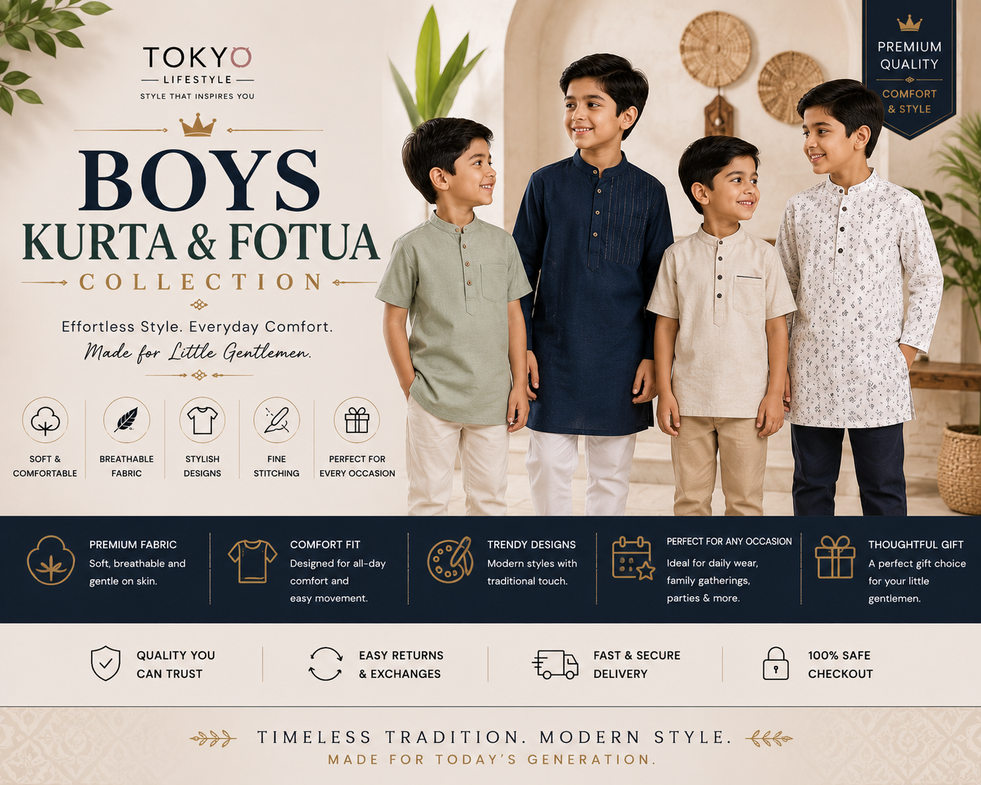 Boys Kurta & Fotua Collection