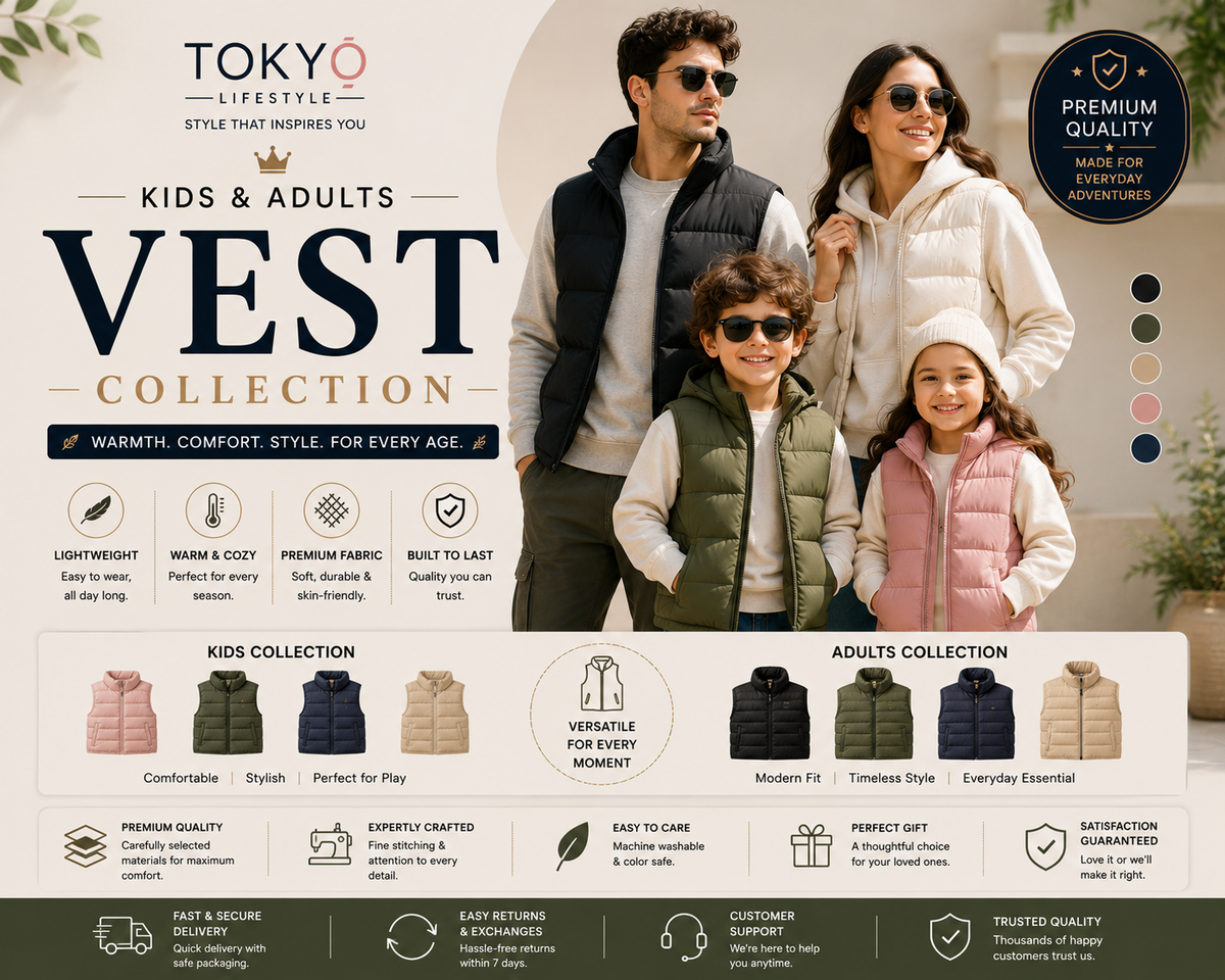 Kids & Adults Vest Collection