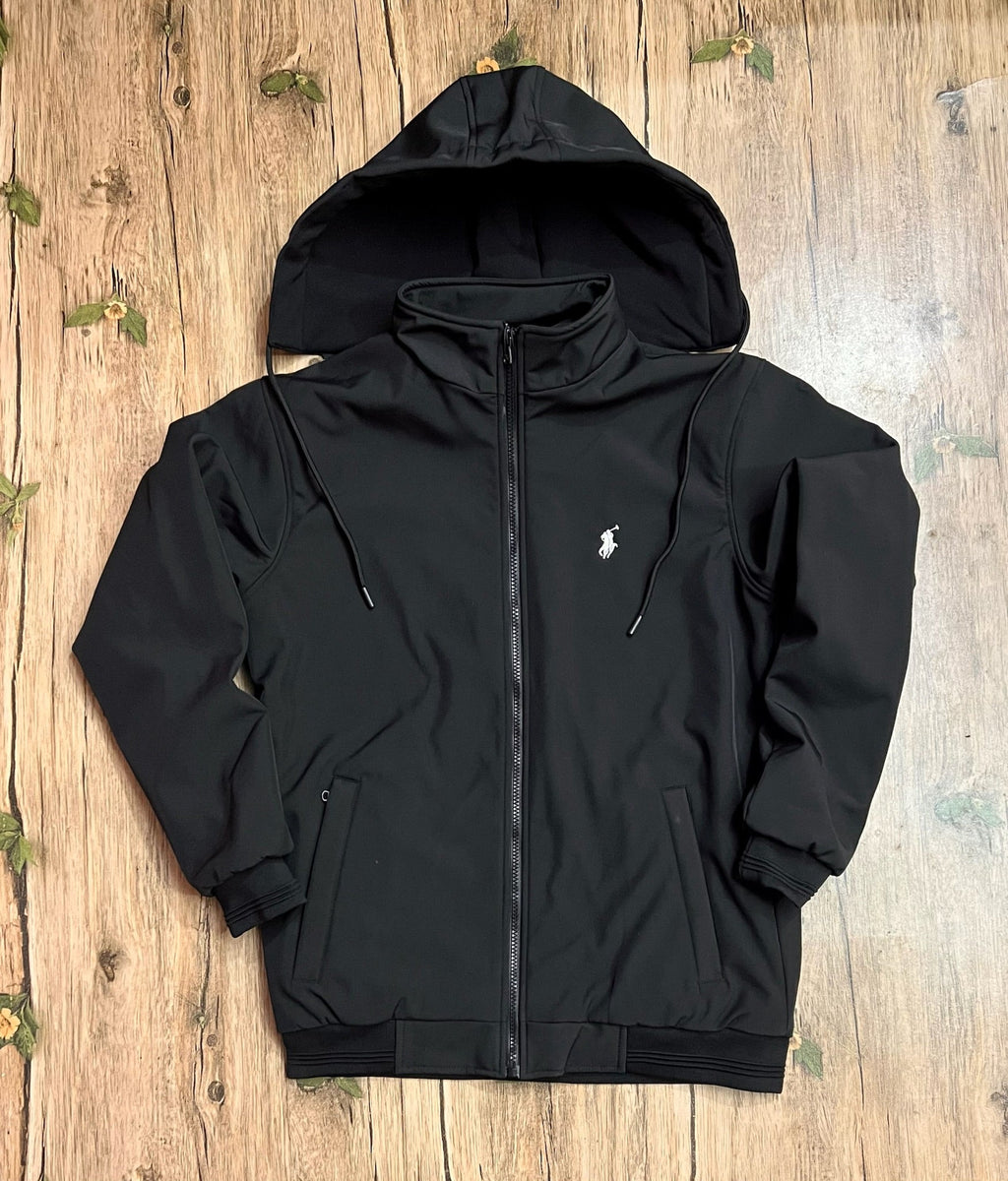 Premium Heavy Winter Jacket with Removable Hoody Black