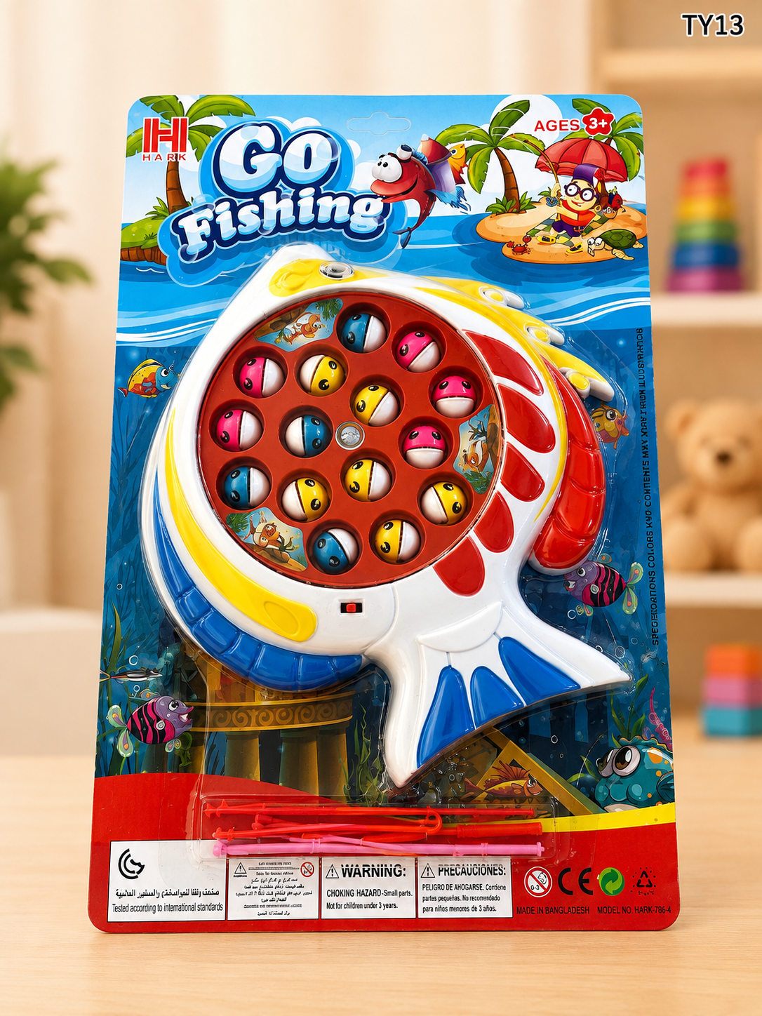 Kids Rotating Magnetic Fishing Game Toy Set-TY13