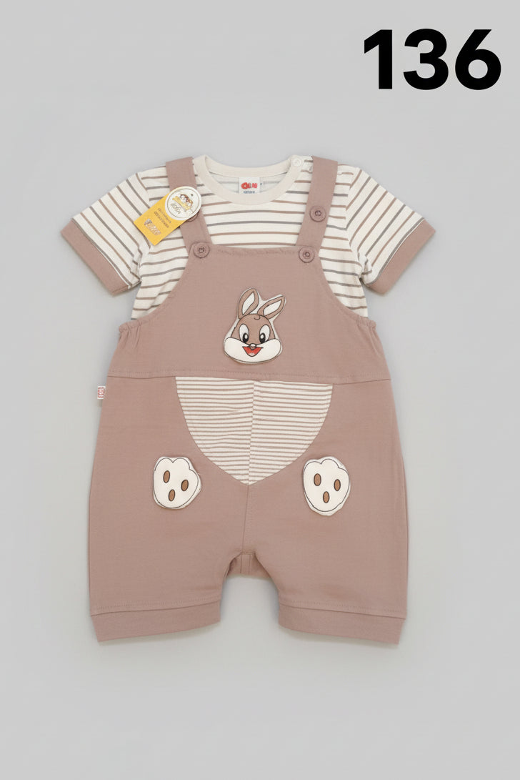 Baby Bunny Dungaree Romper Set 136