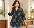 Premium Ladies Printed Three-Quarter Sleeve Tops - LD177