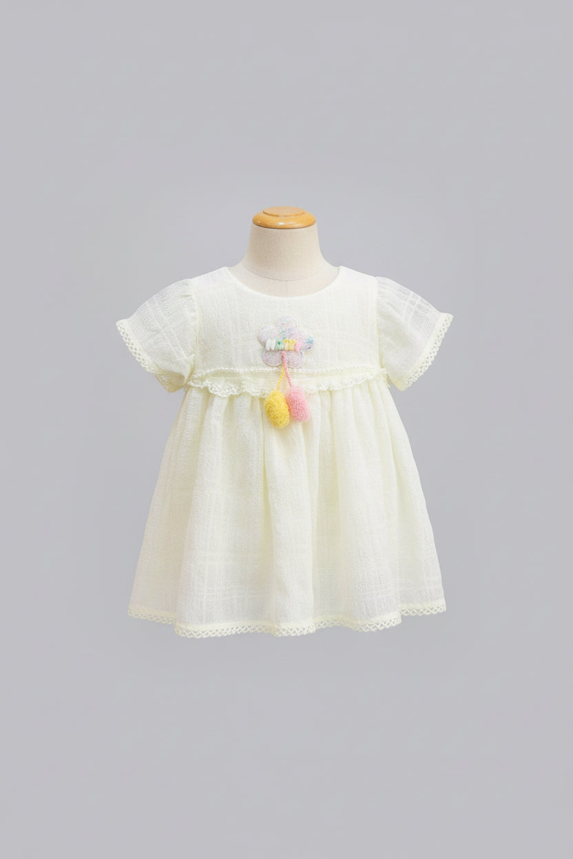 Baby Girls Chiffon Dress Set with Bloomers 66