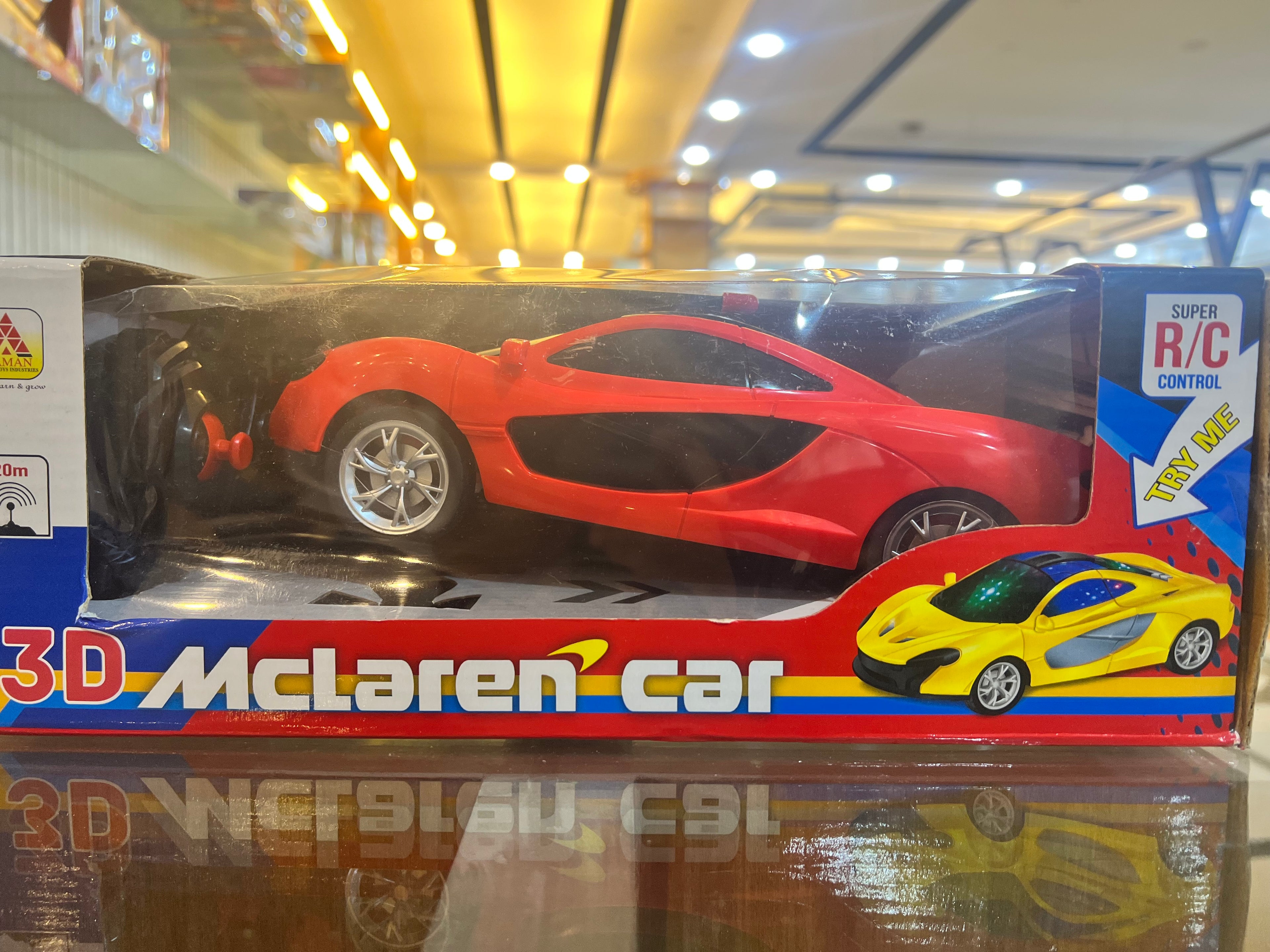 3D McLaren Style RC Car (Rechargeable, 1:24 Scale)