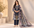 Luxury Ladies Floral & Ornamental Printed Stitched Three Piece - C617