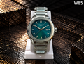 Men's Premium Textured Dial Metal Strap Analog Watch – W85