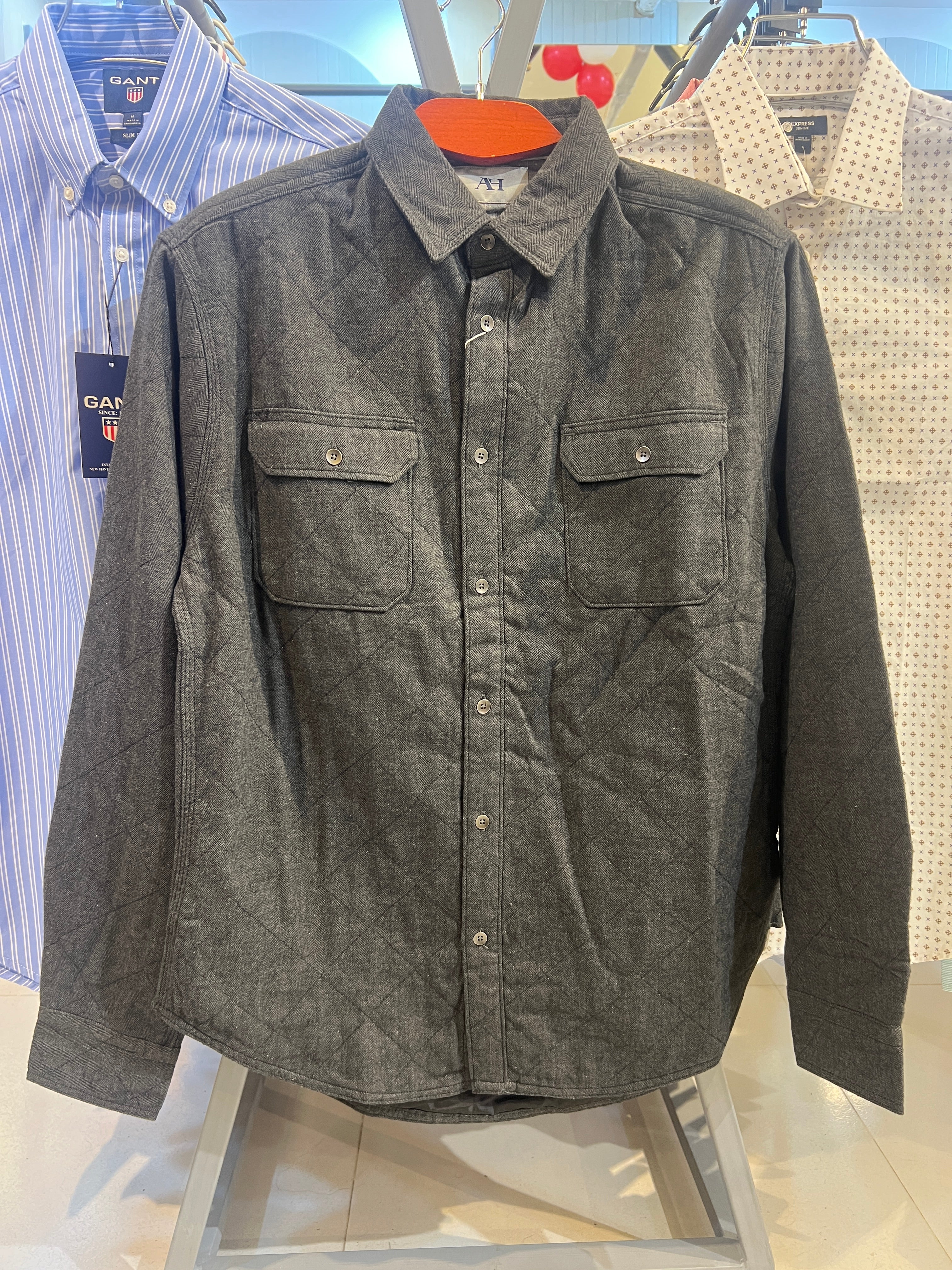 Gatsby Men's HEAVY WINTER SHIRT dark ASH