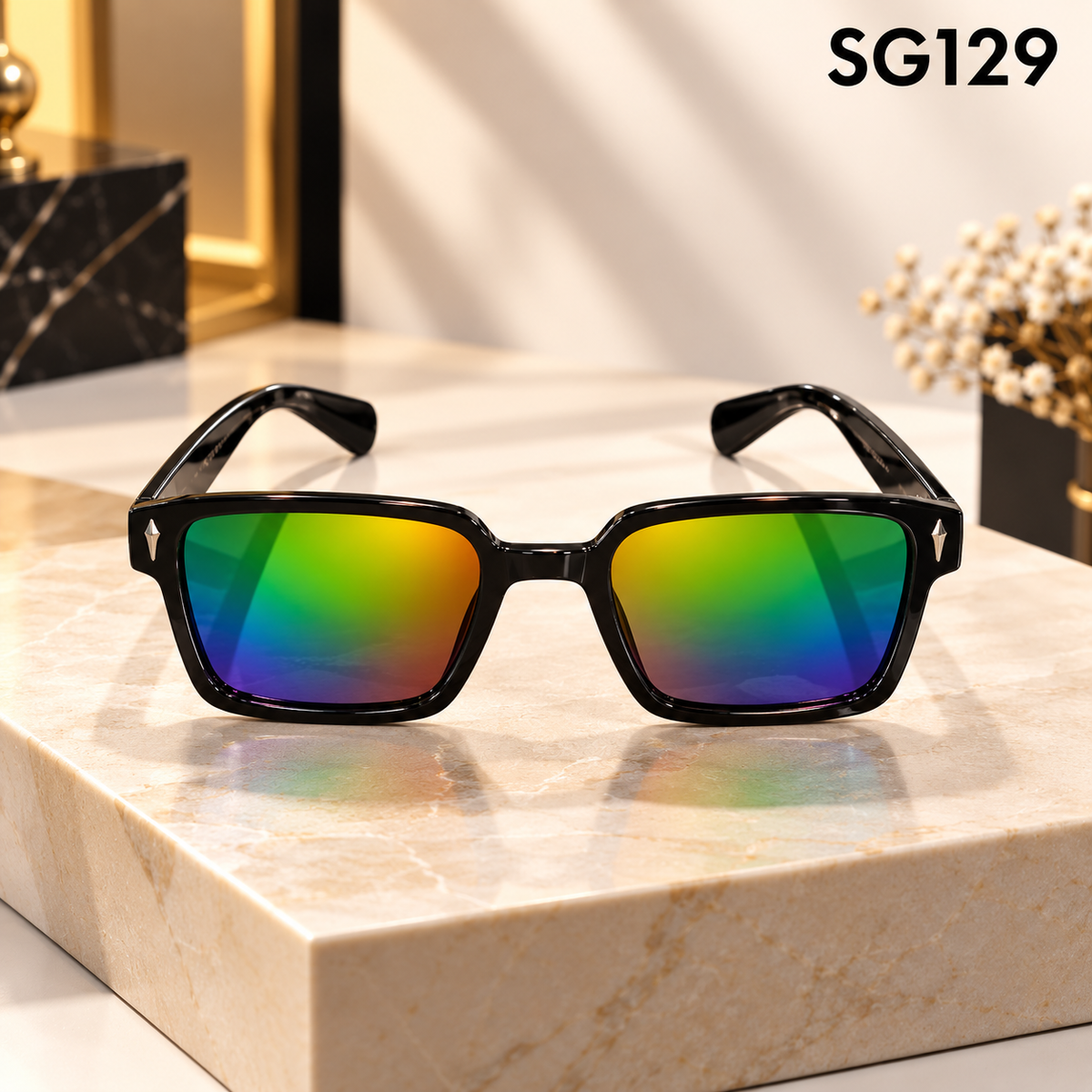 Kids Luxe Prism Mirror Square Sunglasses – SG129