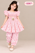 Premium Girls Floral Ruffle Top & Pant Set – GD87