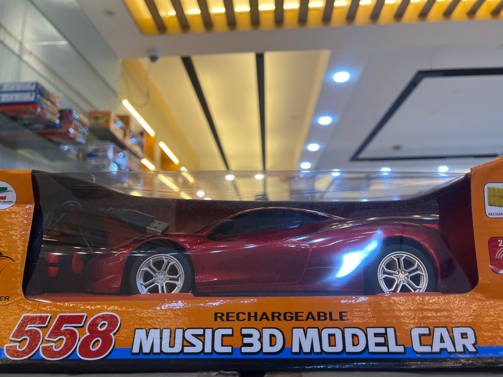 558 Rechargeable RC Sports Car with 3D LED Lighting