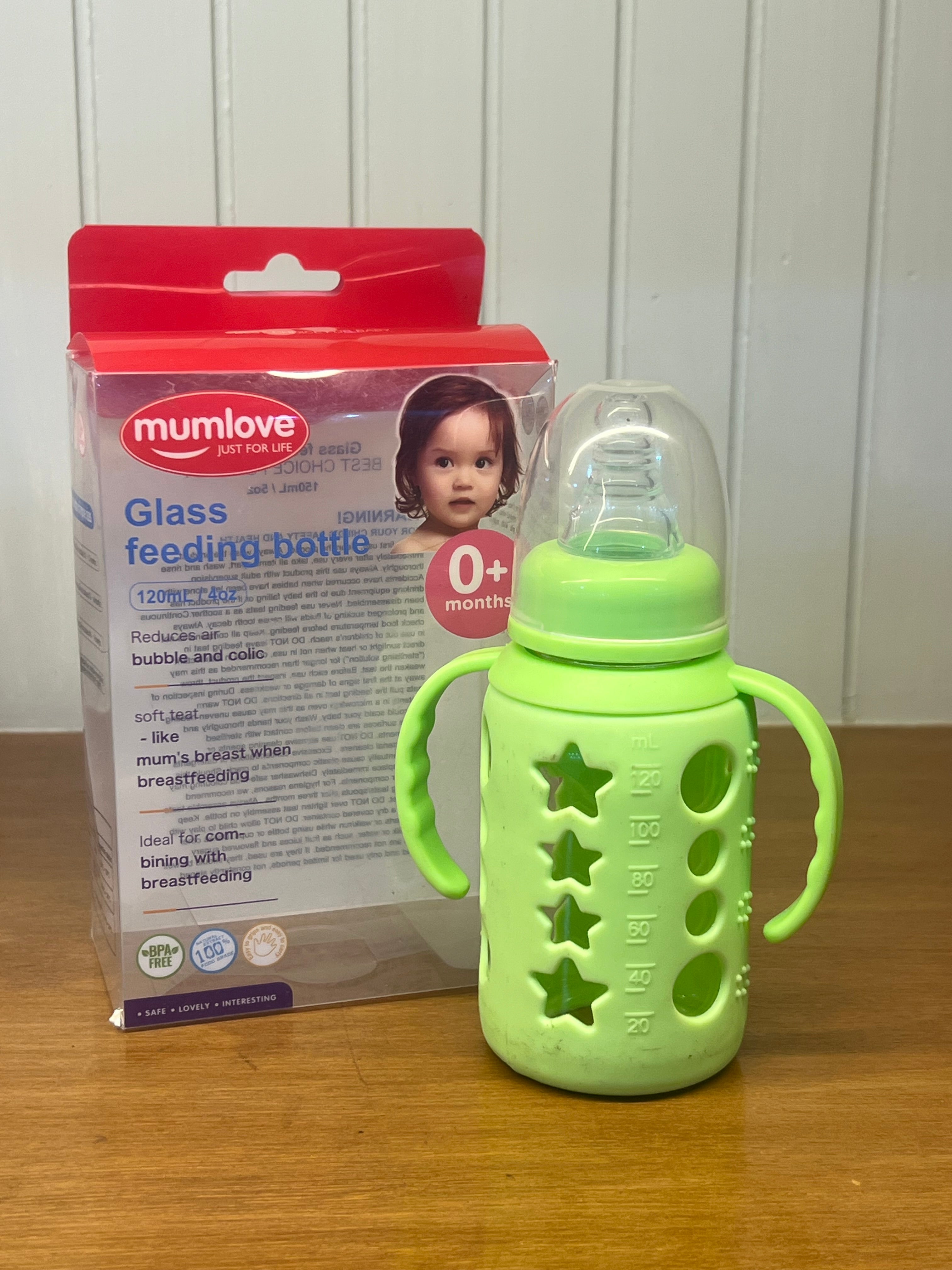 Mumlove Glass Feeding 120ml/4oz-C1003