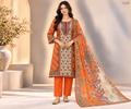 Luxury Ladies Floral & Ornamental Printed Stitched Three Piece - C620