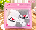 Premium Newborn Baby Mittens & Socks Set – 0–6 Months | C1049