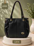Premium Textured Shoulder Tote Handbag – LB36