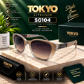 Premium Transparent Beige Cat-Eye Sunglasses – SG104