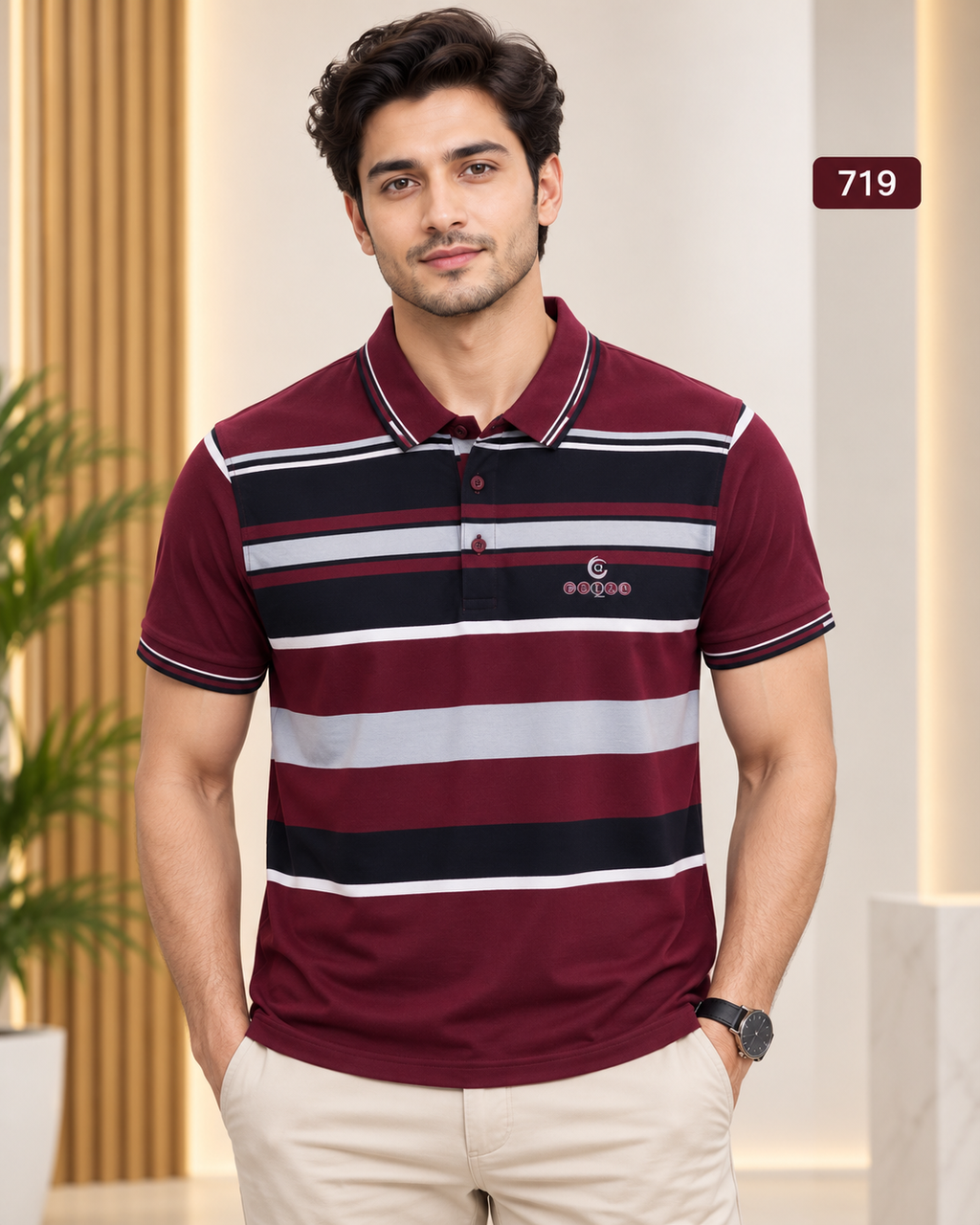 Graphic Print  Cotton T-Shirt 719