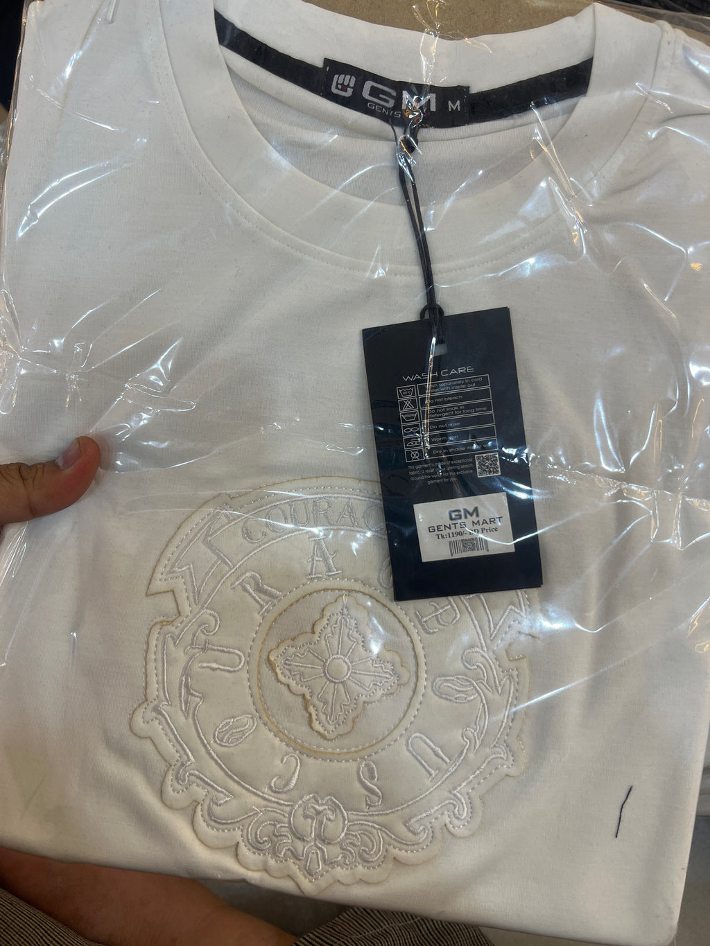 Men's Premium Drop-Shoulder T-Shirt  – White Design 997