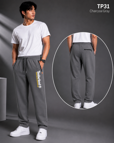 Premium Men's Charcoal Gray Track Pants|TP31