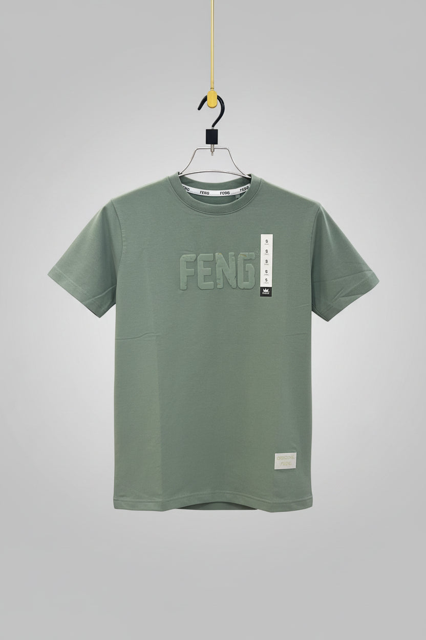 Gatsby Typography Printed T-Shirt for Men – Premium Cotton Regular Fit - 1426 E -LIGHT GRE