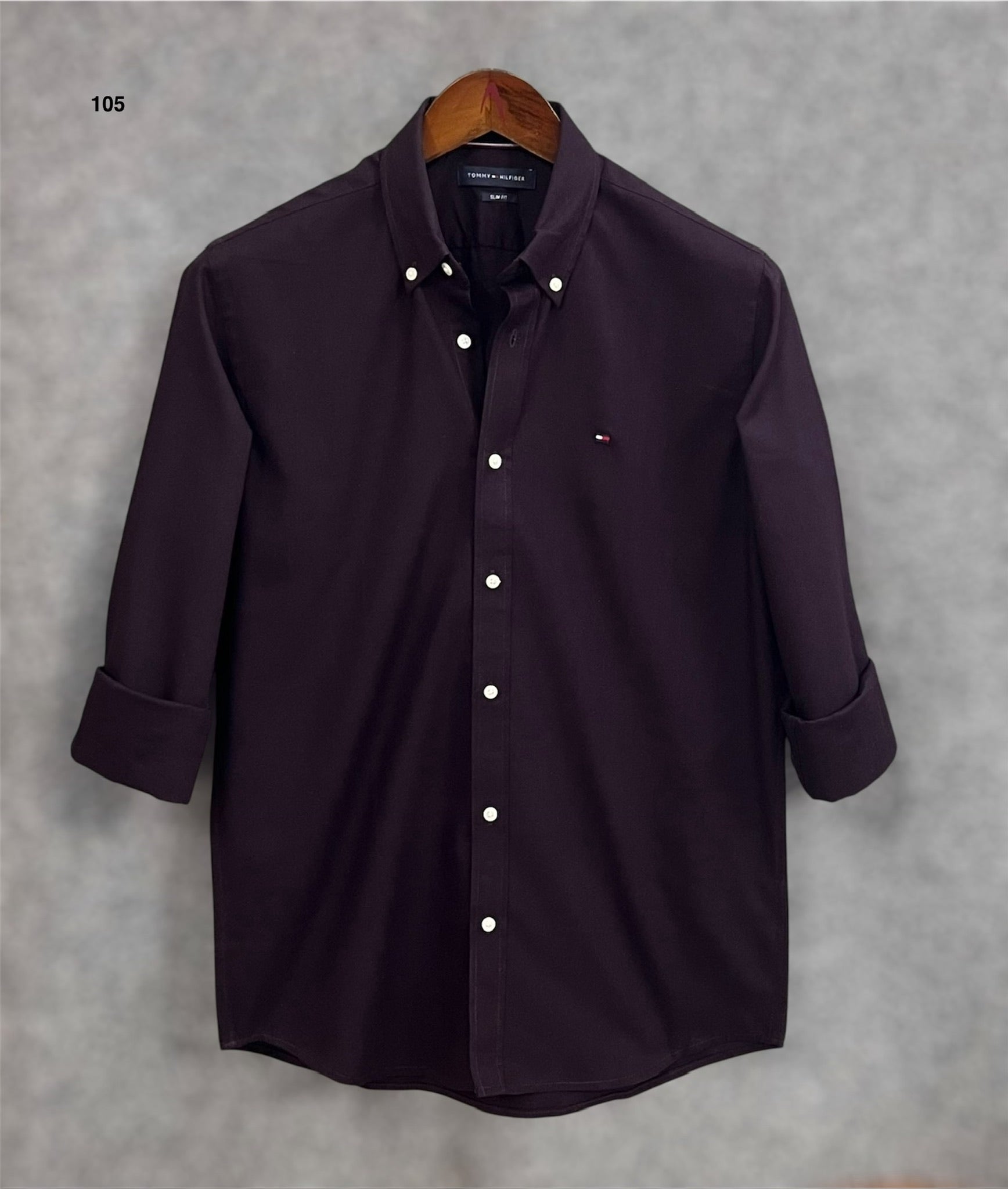 TMS Signature Solid Cotton Shirt 105