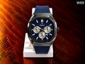 Men's Premium Octagonal Multi-Dial Analog Silicone Strap Watch – W69