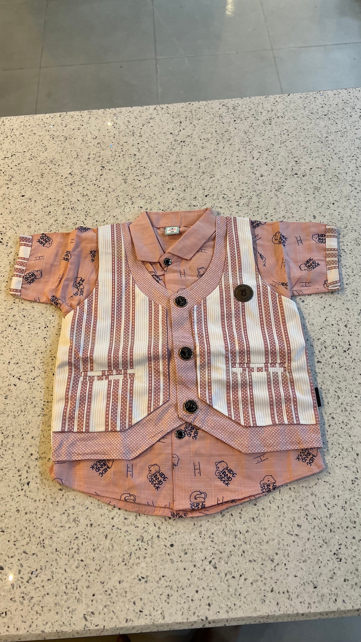 Premium Boys Waistcoat, Shirt & Shorts Set-BW02