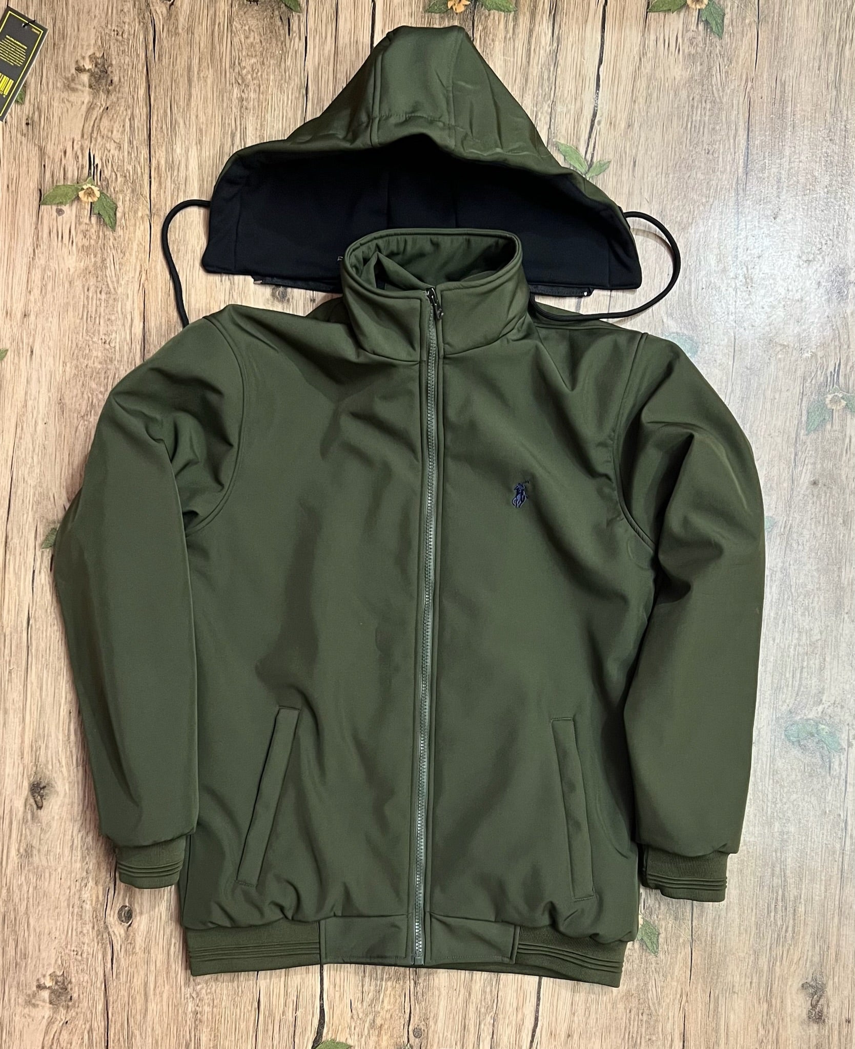 Premium Heavy Winter Jacket with Removable Hoody Olive