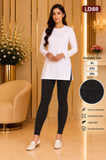 Premium Women’s Stretch Leggings LD88 — Black