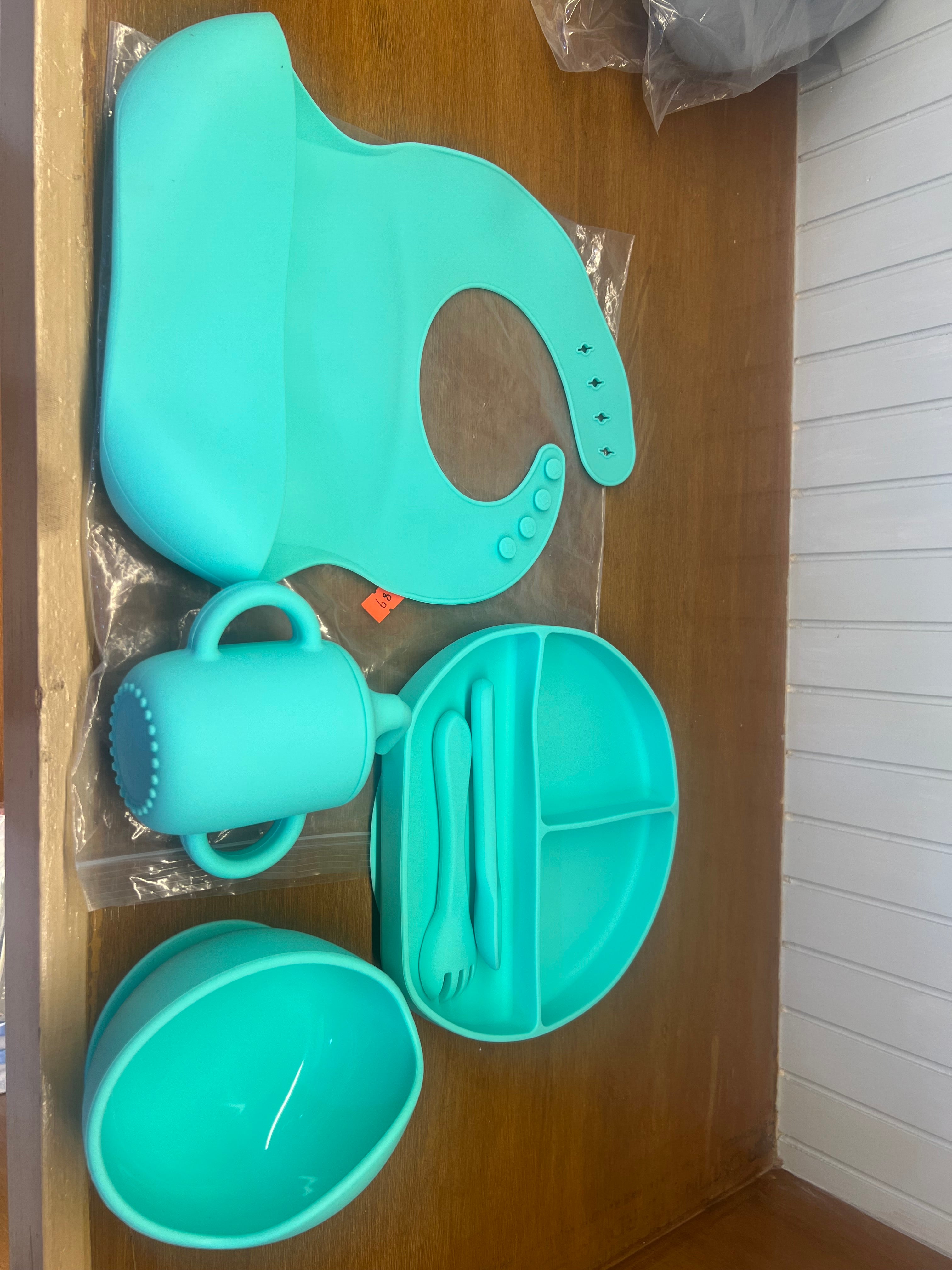 Silicone 5-in-1 Baby Feeding Set with Lid