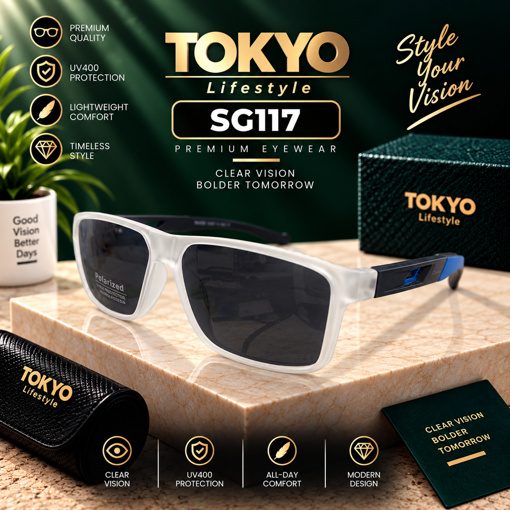 Premium Polarized Square Sunglasses – SG117