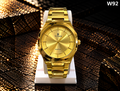 Men's Premium Minimalist Sunray Dial Metal Strap Analog Watch – W92