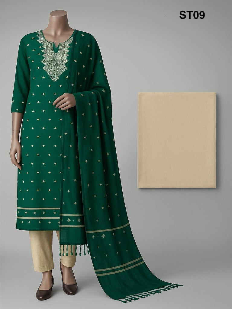 Half Silk Three Piece ST09