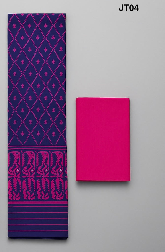 Soft Jamdani Three Piece JT04