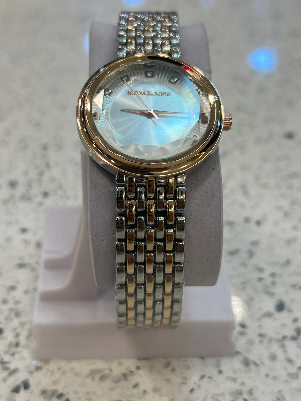LW70 MK Crystal Bezel Strap Watch