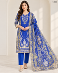 Luxury Ladies Floral & Ornamental Printed Stitched Three Piece - C626
