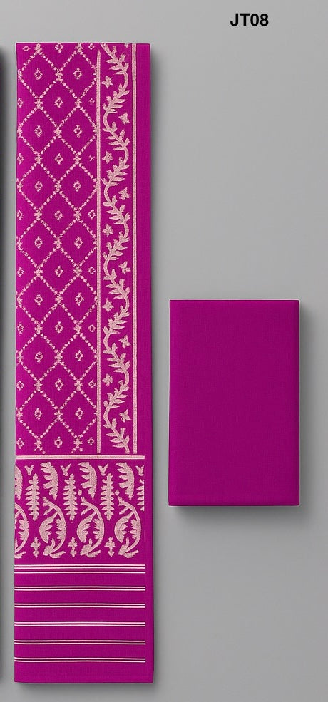 Soft Jamdani Three Piece JT08