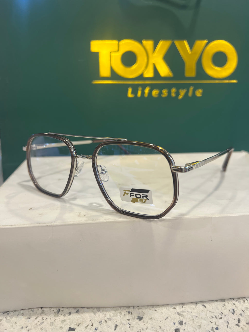 Premium Double-Bridge Square Eyeglasses – SG94