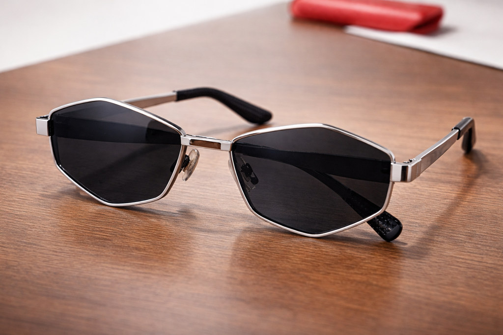 Hexagon Metal Frame Sunglasses 7