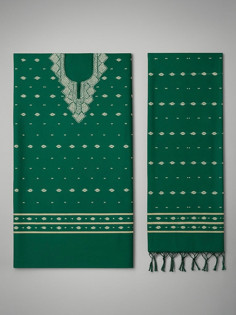 Half Silk Three Piece ST09