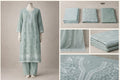 Premium Embroidered (Indian) Prints Three Piece C191-Mint Green
