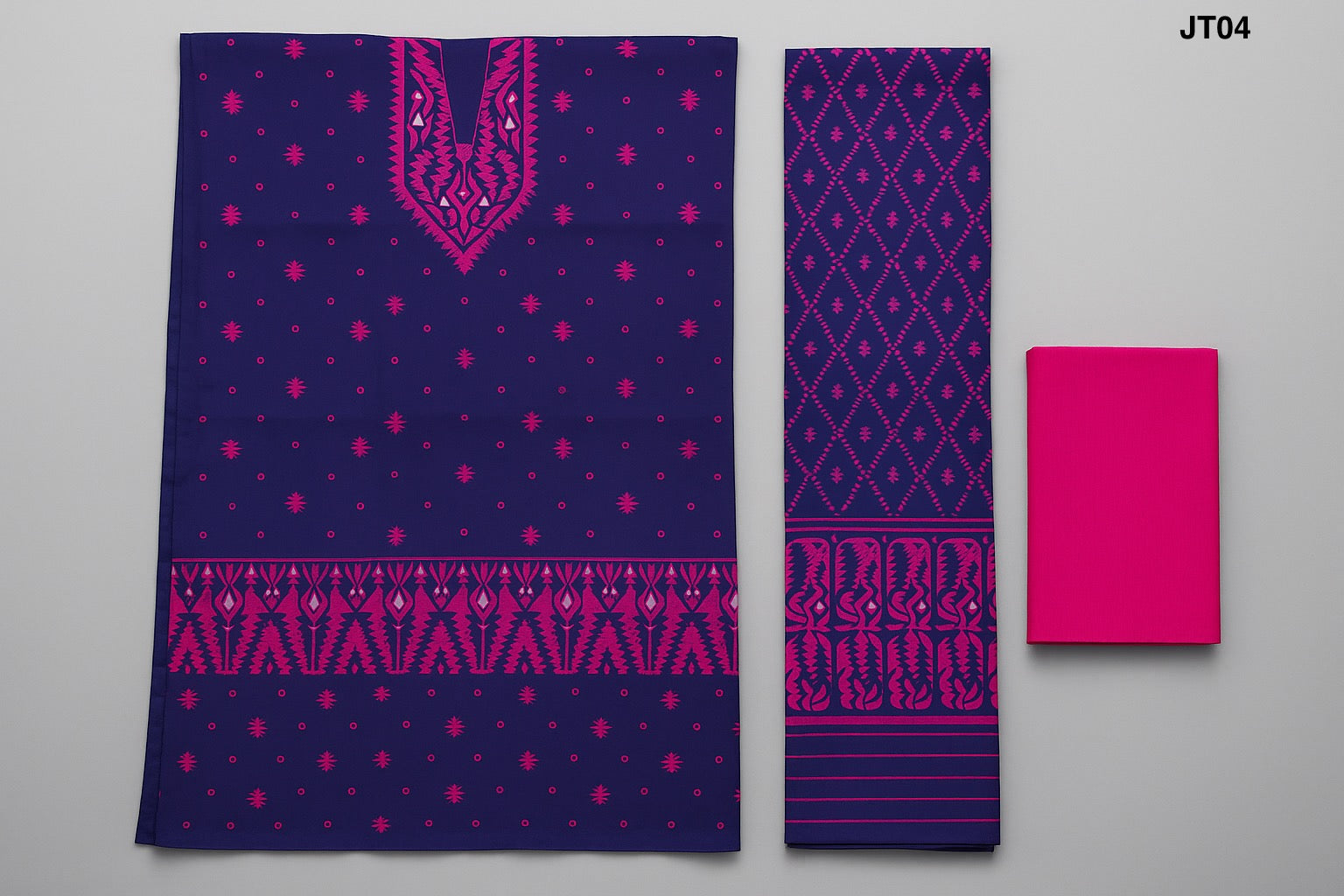 Soft Jamdani Three Piece JT04