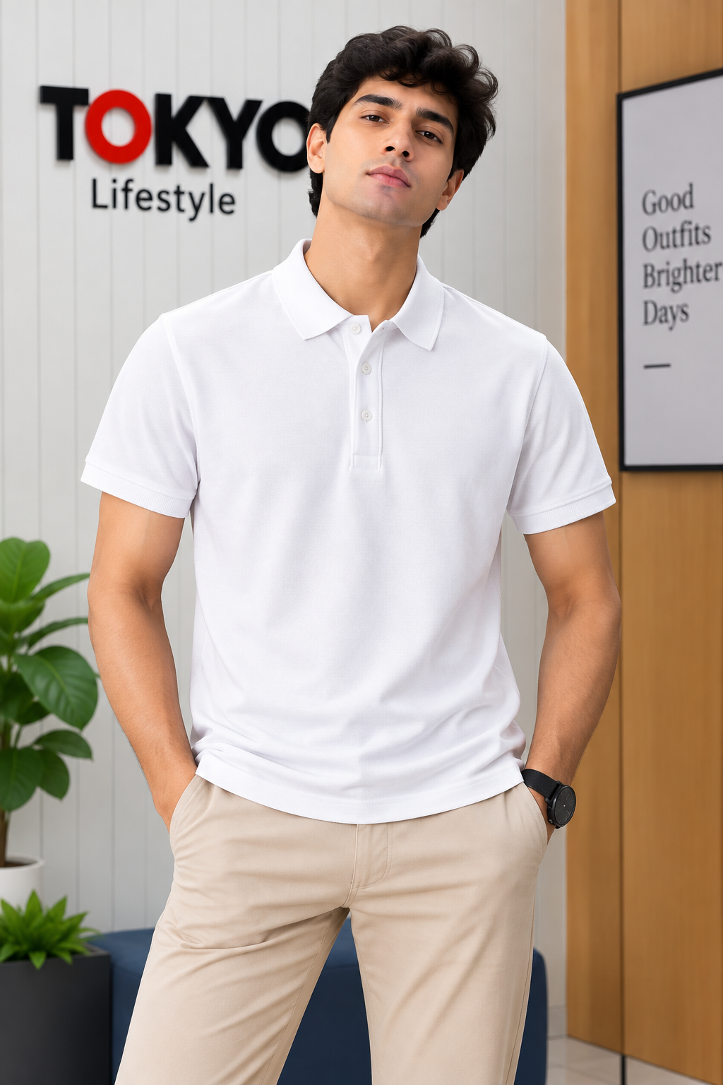 GATSBY Mens Polo T-shirt NEW Inextenso White 985