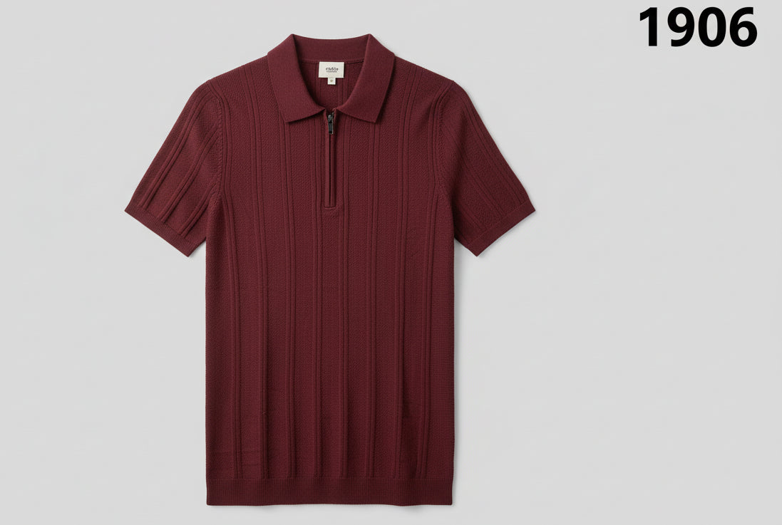 GATSBY Mans Polo T-shirt _Celio 1906 MAROON