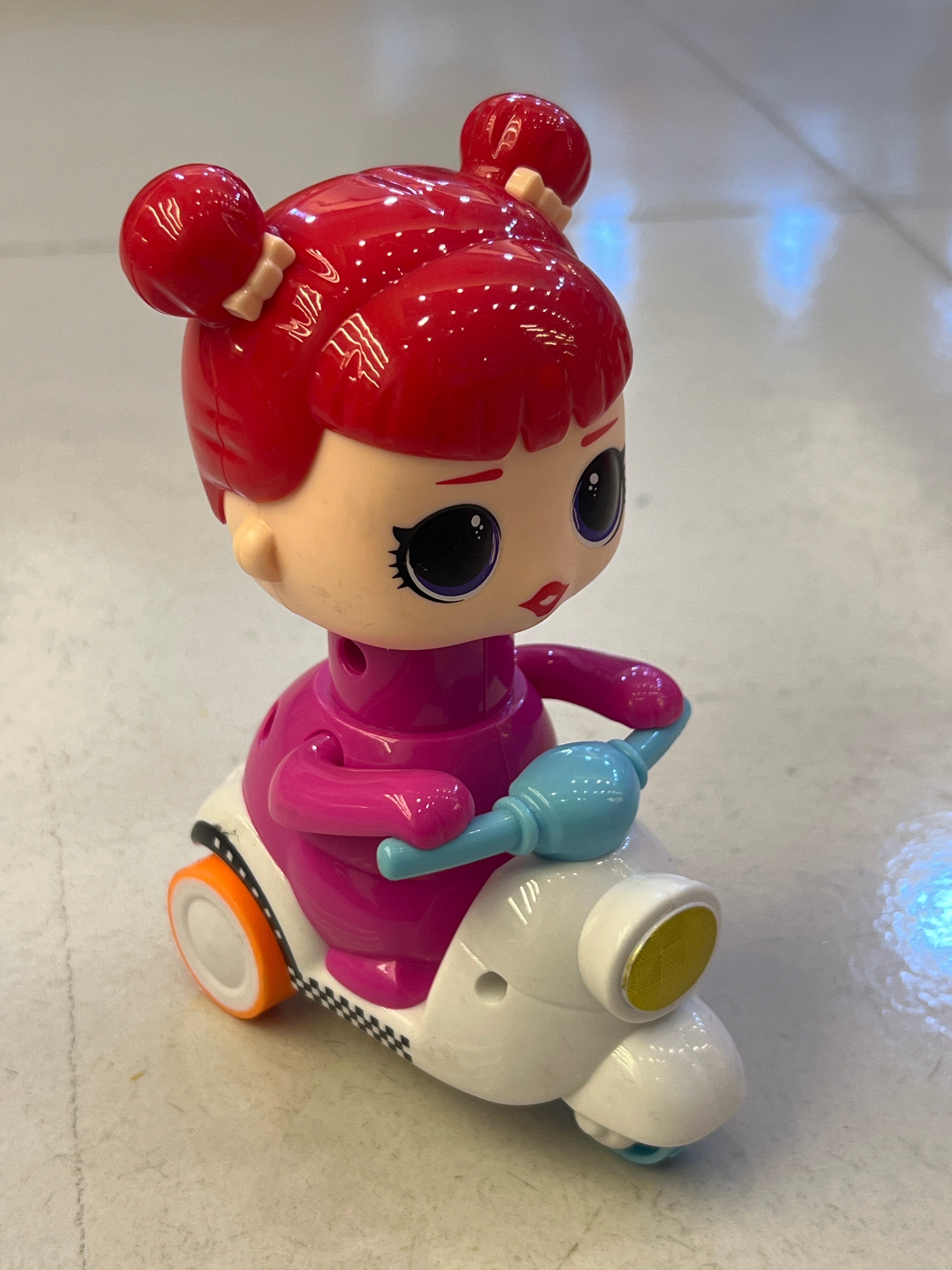 Cute Doll Scooter Ride Toy for Kids