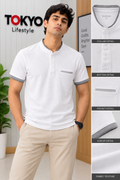 GATSBY Mens Polo T-shirt NEW New Inextenso White 986