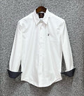 Luxury Solid Shirt LVS White
