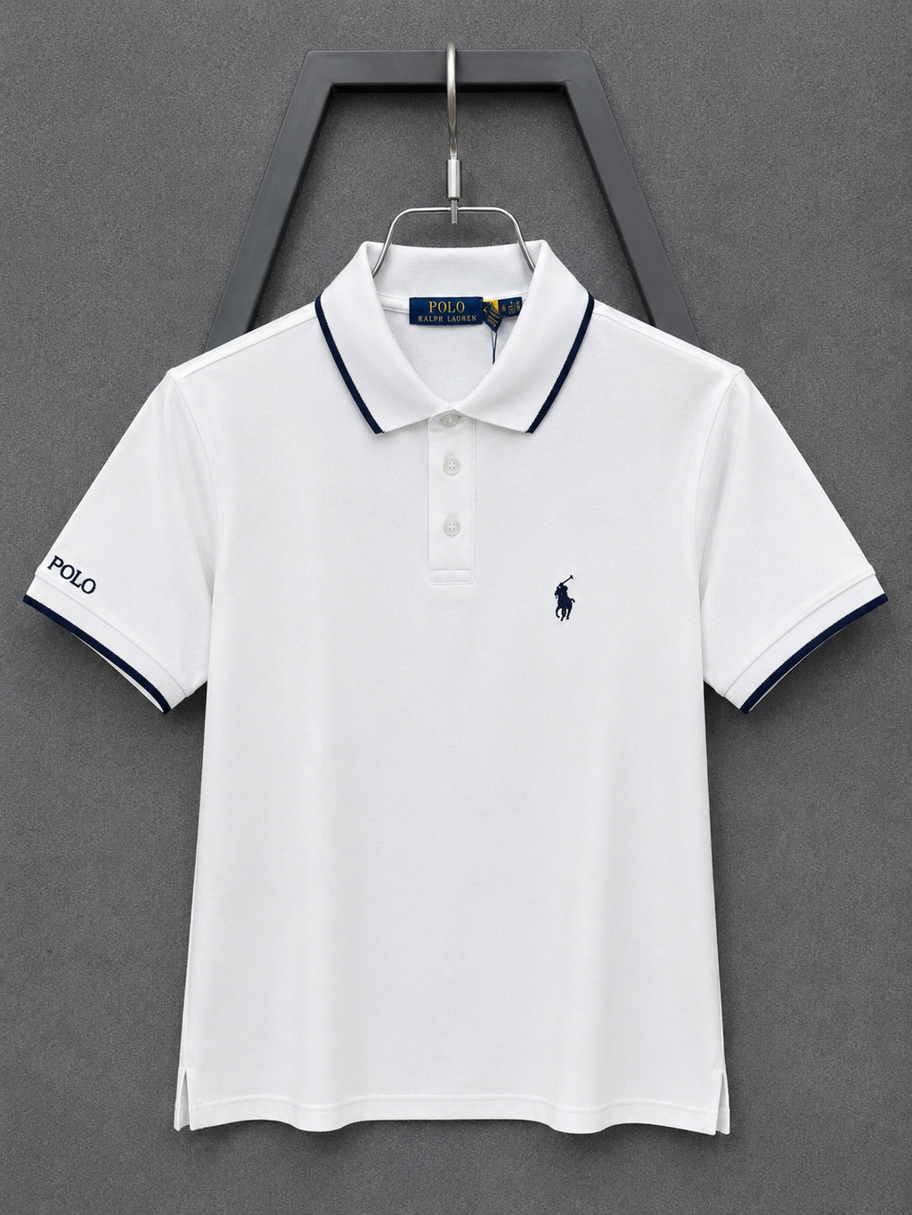 Premium Polo T-shirt RLPLT White-C417